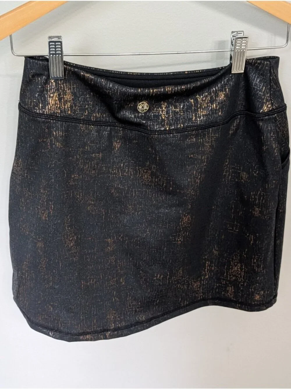 Lilly Pulitzer Luxletic Sabbia Skort Skirt XS UPF 50+ Onyx Time To Tiki Foil 16”